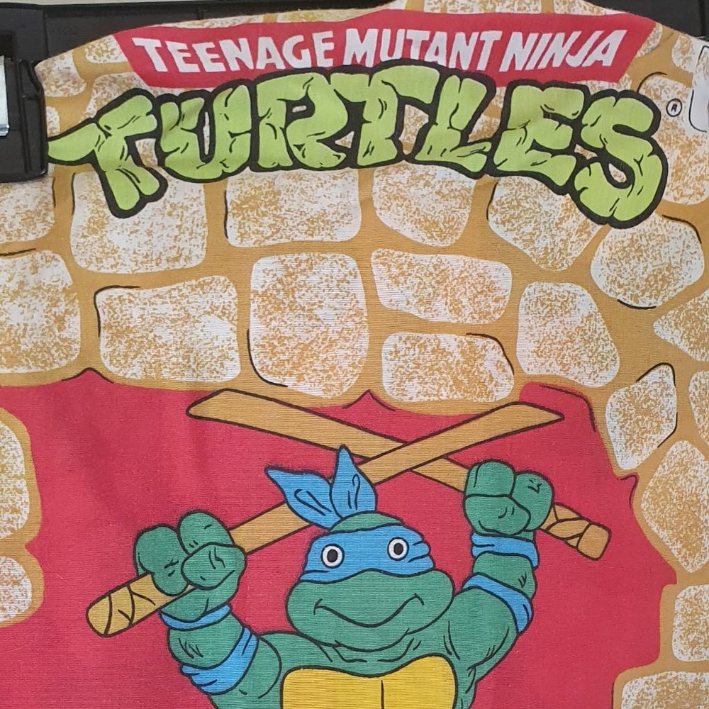 Vintage Teenage Mutant Turtle Bed Sheet